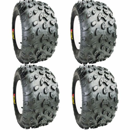 Golf cart tires set of 4, 18x9.50-8 all terrain fox a/t tires -no lift required