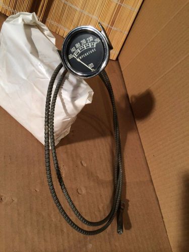 Stewart warner water temperature gauge vintage with 72 inch cable works