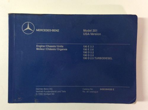 Model 201 engine chassis units mercedes-benz parts catalog manual 6450004520 e