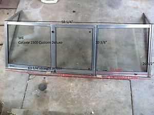 New 63 1/4&#034; wide boat windshield (w6)  fits galaxie 1500 custom deluxe