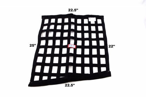 Rjs racing sfi 27.1  black ribbon window net 22.5 x 22 x 22.5 x 25