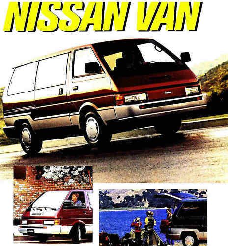 1987 nissan passenger van factory brochure-nissan van