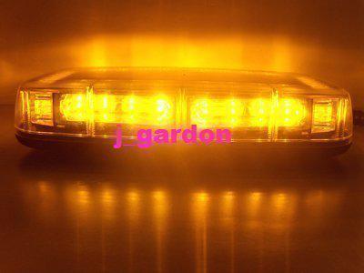 Dc12v new(k24-2) 24 led emergency magnets strobe (amber) lightbar new