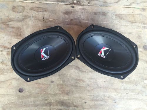 Rare kicker 6 x 9 free air subwoofer set of 2 model f6x9c 6x9c very rare!