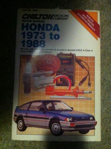 Chilton repair manual honda 1973 to1988