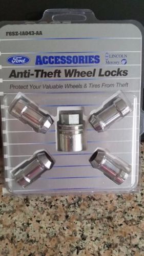 New genuine ford anti theft wheel locks f6sz-1a043-aa lincoln mercury