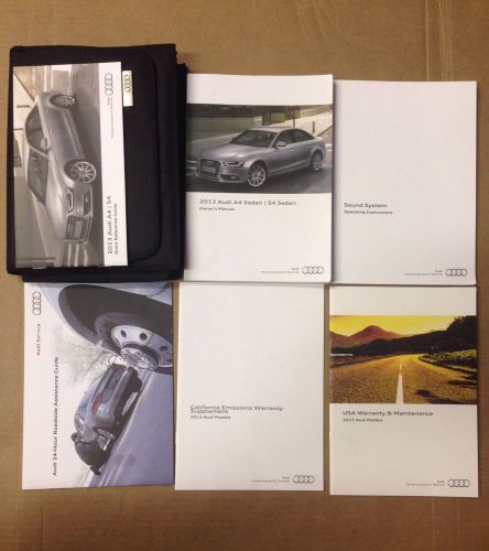 2013 audi a4 owner&#039;s manual with case