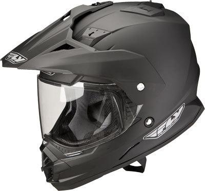 Fly racing trekker off-road/street/adventure touring helmet - matte black medium