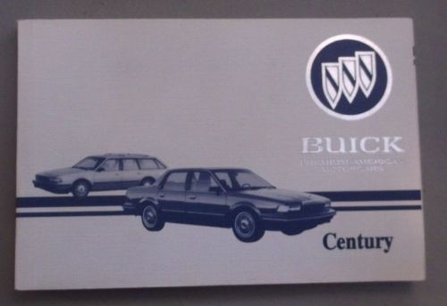 1994 buick century owners manual original