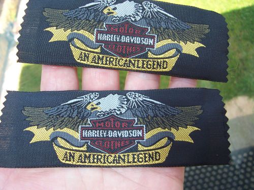 Two harley davidson motor clothes  cloth badges