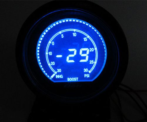 2.5&#039;&#039;60mm lcd car auto turbo boost gauge digital auto gauge meter two color pis