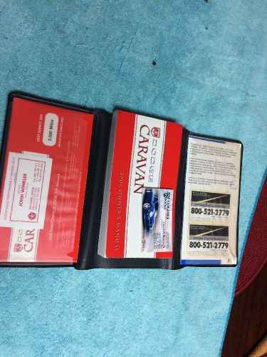 2006 dodge caravan owners manual with case