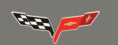 Corvette c6 crossflag decal