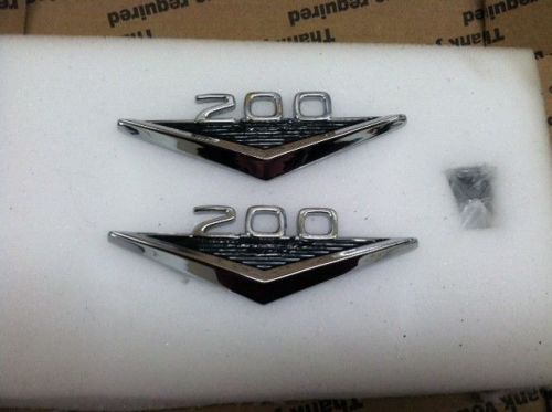 Custom made &#034;200&#034;  fender emblems for ford mustang or ford car