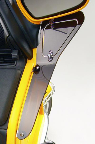 Show chrome wind deflector upper smoke fits honda gl1800 gold wing 2001-2013