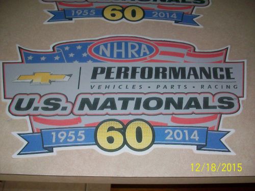 2014 60th nhra us nationals camaro proto-type pace car decals/copo supercharged!