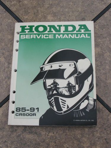 Cr500r 1985 1991 service manual honda oem 61ka509