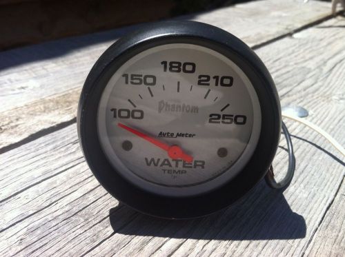 Autometer 2-5/8&#034; water temperature, 100-250 °f, phantom
