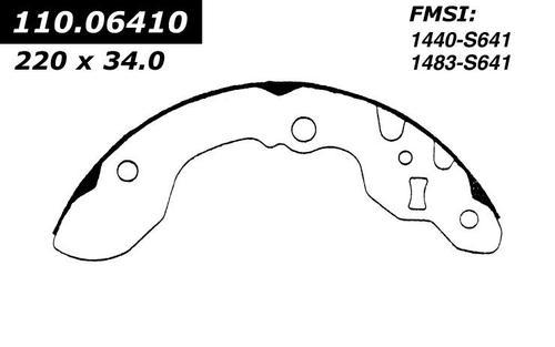 Centric 111.06410 brake pad or shoe, rear-new brake shoe-preferred