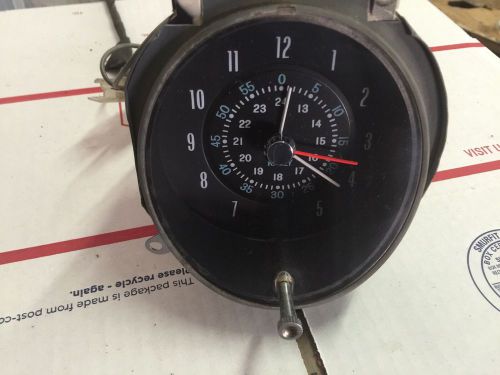 1968-72 pontiac grand prix clock with harness judge sj 400 428 455