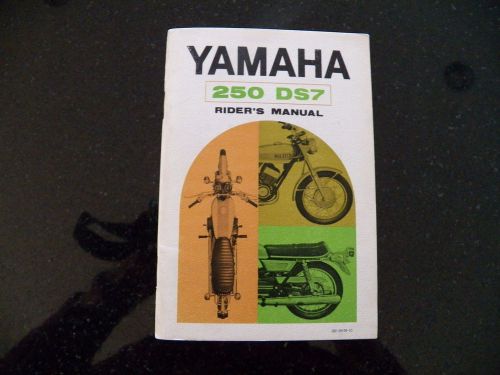Yamaha ds7 rider&#039;s (owner) manual nos