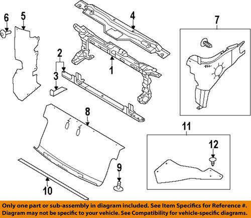 Ford oem bl3z16139b radiator support-lower tie bar