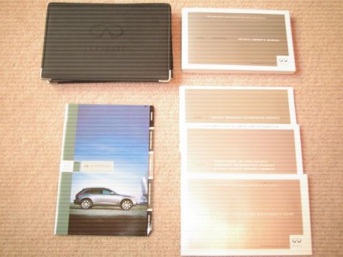 2004 infiniti fx45 fx35 owner&#039;s manual with leather storage case