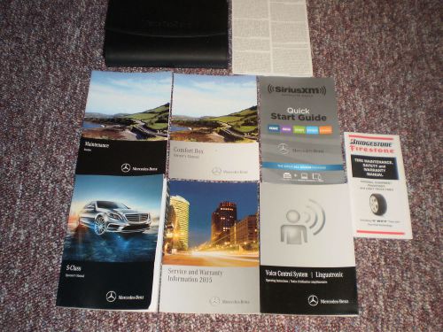 2015 mercedes benz s class 550 600 63 amg 4matic car owners manual books case