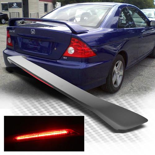 01-05 honda civic 2dr coupe ex lx dx sport rear tail wing light weight spolier