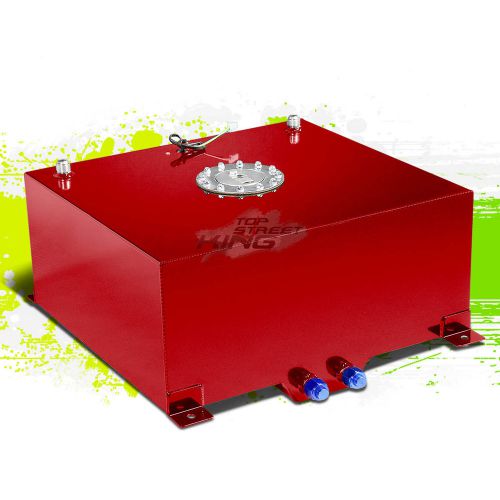 20 gallon/76l lightweight red aluminum gas fuel cell tank+sender 19.75x24x10&#034;