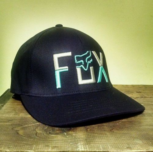 Fox racing flexfit hat jinxed black. fitted cap. men&#039;s s/m retail: $29