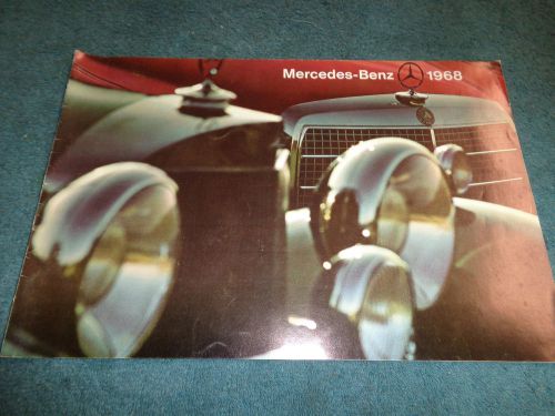 1968 mercedes benz sales brochure / good original dealership catalog!!!