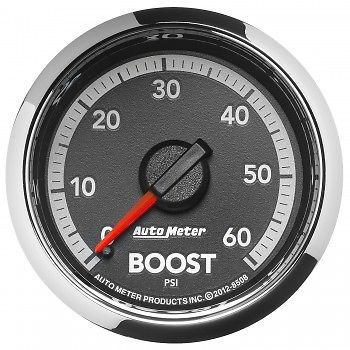 Autometer gauge, boost, 60psi, mechanical, 2 1/16&#034; ram gen 4 factory match -8508
