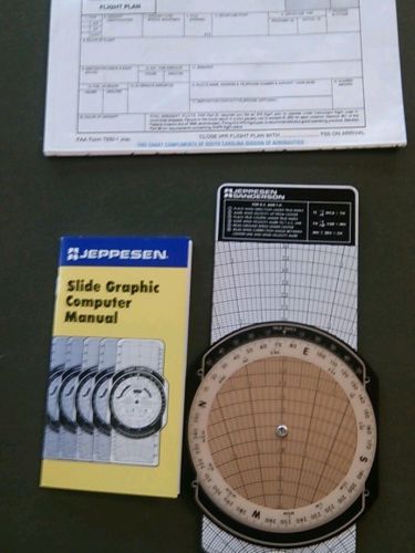 Jeppesen flight slide graphic computer &amp; manual