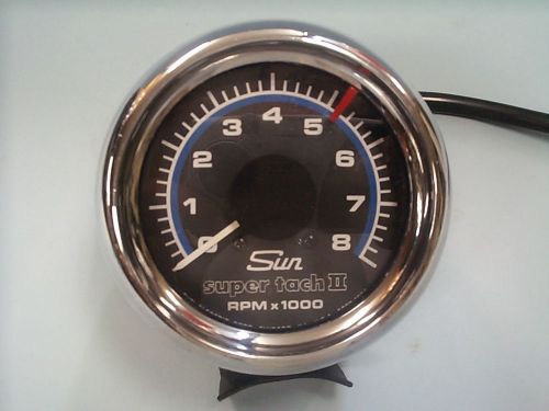 Sun super tach ii tachometer vg cond. works! pontiac chevy ford dodge olds