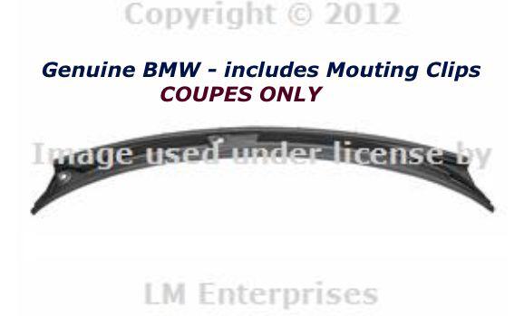 Bmw 323ci 328ci 330ci m3 e46 covering windshield wiper assembly coupe genuine