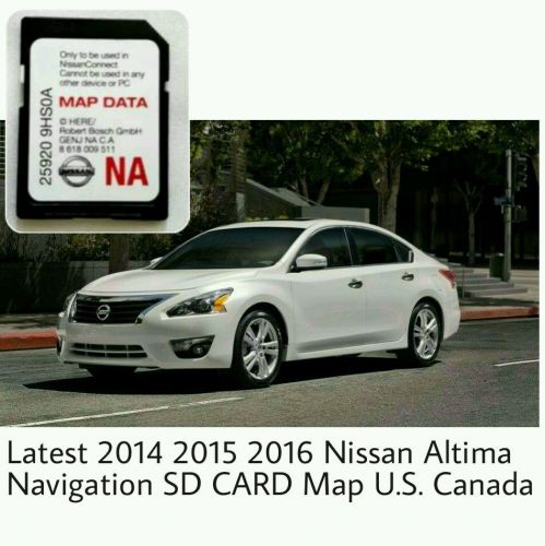 Latest 2014 2015 2016 nissan altima navigation sd card map u.s. canada