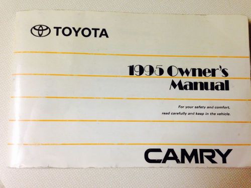 1995 toyota camry owner manual - free shipping