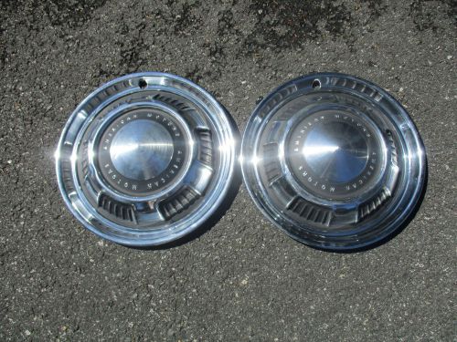 Lot of 2 genuine 1969 amc rebel hubcaps wheel covers