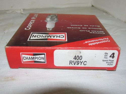 4 pack of champion copper spark plugs rv9yc nos lqqk!