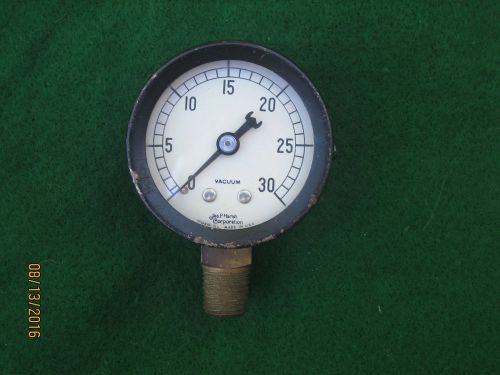 Vacuum gauge jas. p. marsh co made in usa vintage mid century excellent