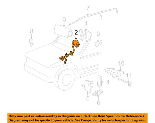 Ford oem 01-04 escape supplemental restraint system-clockspring yl8z14a664aa