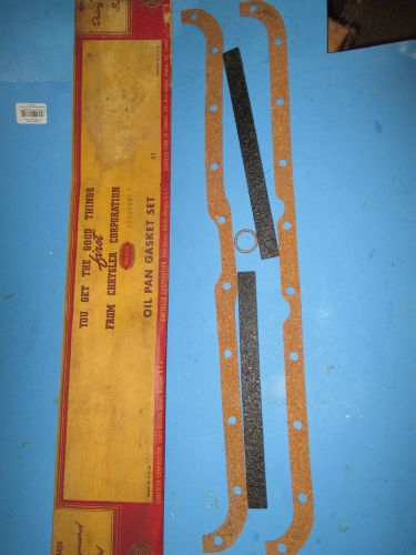 Mopar oilpan gasket pkg.1937-1954 desoto+chrysler models.n.o.s.1243628