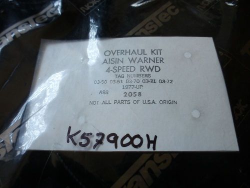 Aisin warner 4 speed rwd transmission overhaul kit 1982- up