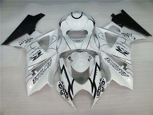 White injection plastic kit fairing fit for 2007-2008 suzuki gsxr 1000 abs f34