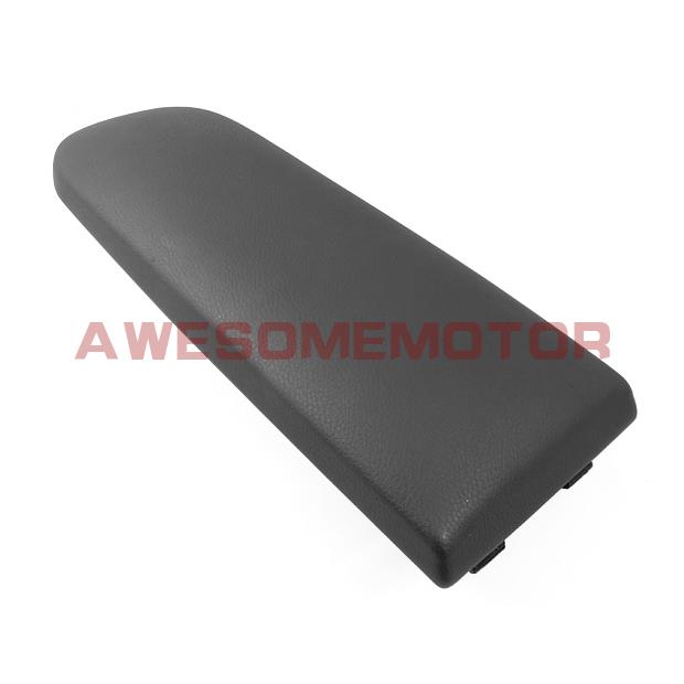 Black leatherette center console armrest cover lid latch for vw golf jetta skoda