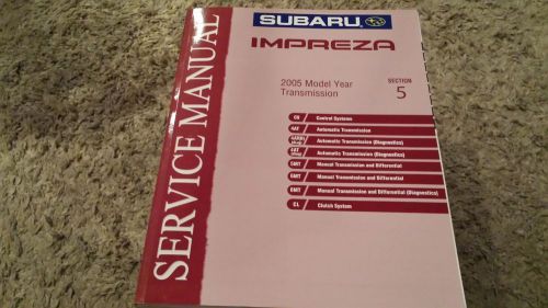 2005 subaru impreza service repair manual section 5 transmission