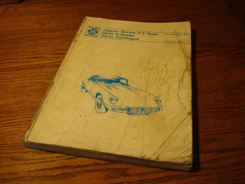 Jaguar series 3, e-type manual