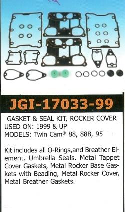 James 1999-up  twin cam rocker cover gasket / seal  kit - close out