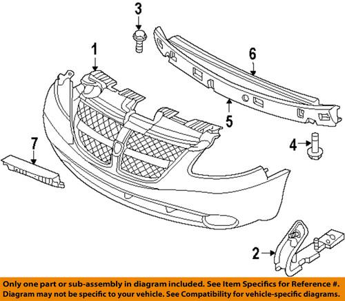 Mopar oem 4857610aa front bumper-bumper cover retainer